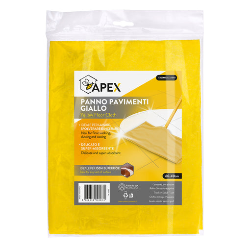Panno Sintetico giallo super-assorbente 60x40cm per Pavimenti Apex